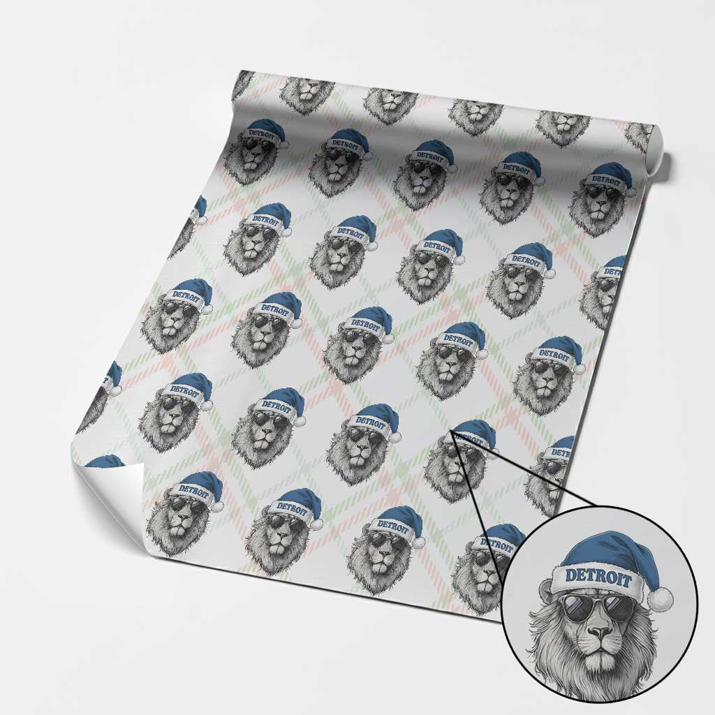 Vintage LF Christmas Wrapping Paper Roll Game Day Santa Hat Football Lovers TS10 Christmas Plaid Print Your Wear