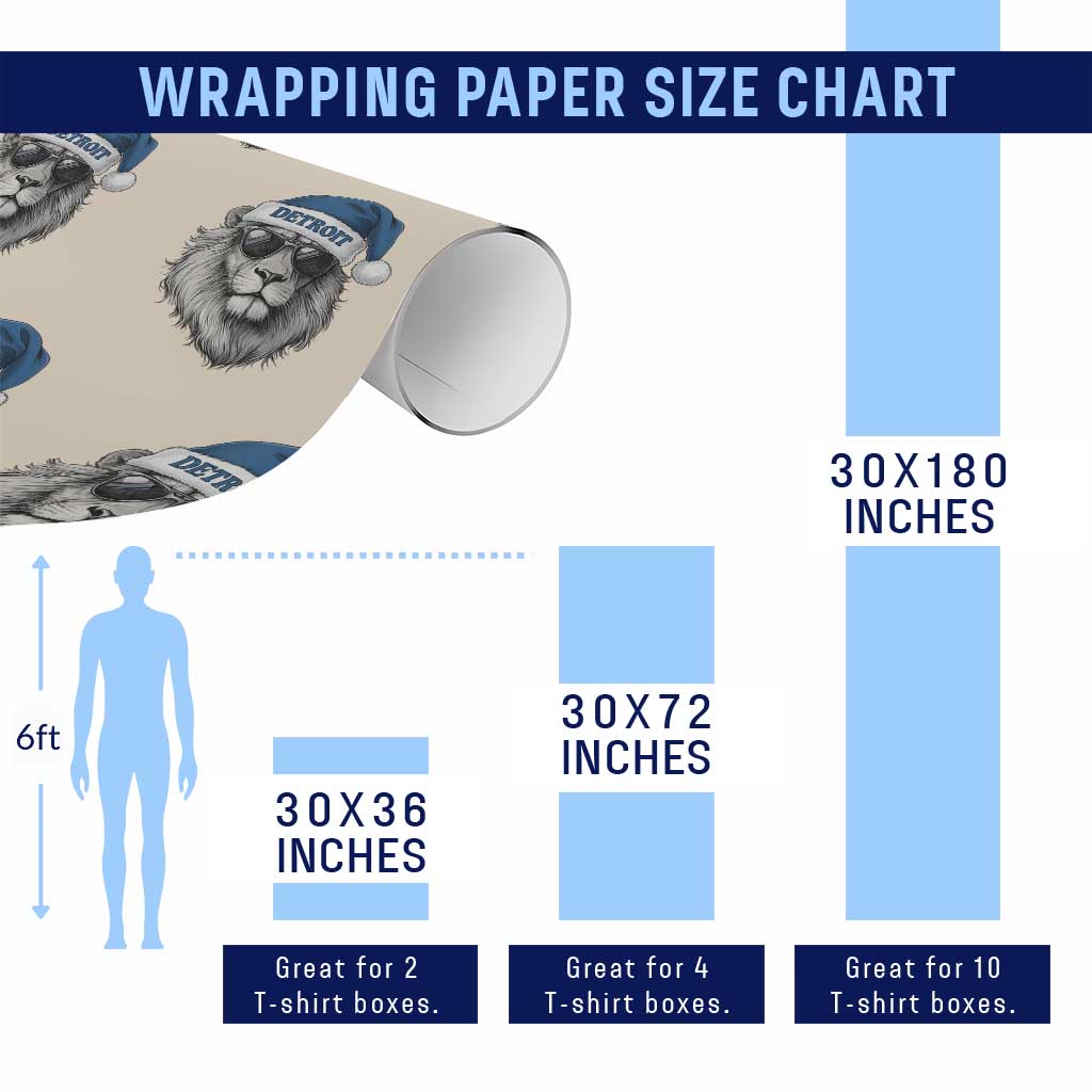 Vintage LF Christmas Wrapping Paper Roll Game Day Santa Hat Football Lovers TS10 Print Your Wear