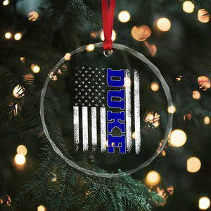 Vintage Duke Name American Flag Crystal Glass Ornament Retro Sport Basketball Fans TS10 Print Your Wear