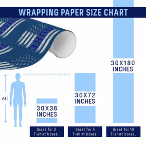 Vintage Duke Name American Flag Wrapping Paper Roll Retro Sport Basketball Fans TS10 Print Your Wear