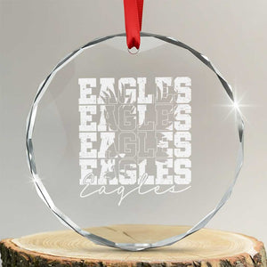 Vintage EF Bird Inspirational Crystal Glass Ornament 90s Style Classic PFE Fly TS10 Transparent Glass 3'' Circle Print Your Wear