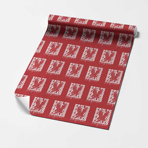 Vintage Eagles Bird Inspirational Wrapping Paper Roll 90s Style Classic Eagles Fly TS10 Red Print Your Wear