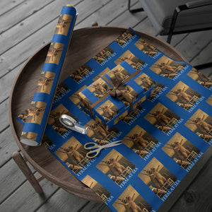 Vintage Feral At Sea Cruise Wrapping Paper Roll Funny Raccoon Parody Movie TS14 Blue Print Your Wear