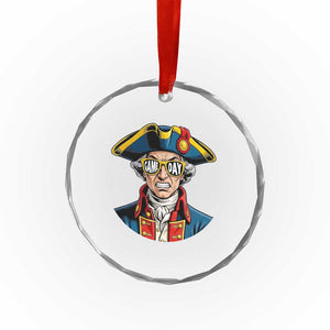 Vintage Game Day Patriot Crystal Glass Ornament Revolutionary Colonial Mascot Football Fan TS02 Print Your Wear