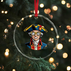 Vintage Game Day Patriot Crystal Glass Ornament Revolutionary Colonial Mascot Football Fan TS02 Print Your Wear