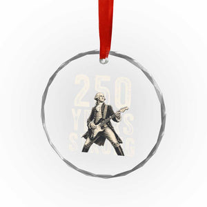 Vintage George Washington Playing Guitar Crystal Glass Ornament 250 Years Strong