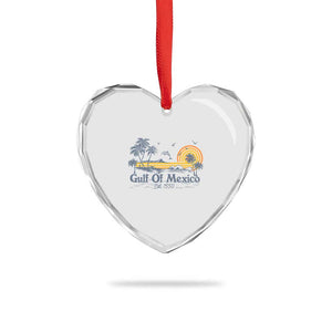 Vintage Gulf of Mexico Est 1550 Heart Crystal Glass Ornament Golfo De Mexico TS02 Print Your Wear