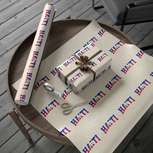 Vintage Haiti Wrapping Paper Roll Varsity Haitian Flag Classic Haitian Pride College Style