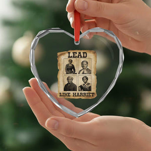 Vintage Harriet Tubman Poster Heart Crystal Glass Ornament Lead Like Harriet TS12 Print Your Wear