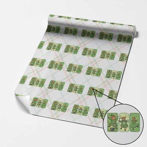 Vintage Highland Cow St Patricks Day Wrapping Paper Roll Farm Lover Gift TS12 Christmas Plaid Print Your Wear