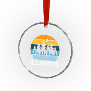 Vintage Illinois Mountain Forest Crystal Glass Ornament Nature Adventure Gift TS12 Print Your Wear