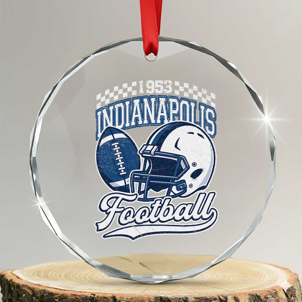 Vintage Indy Sport Fans IFC Retro 1953 Throwback Crystal Glass Ornament TS02 Transparent Glass 3'' Circle Print Your Wear