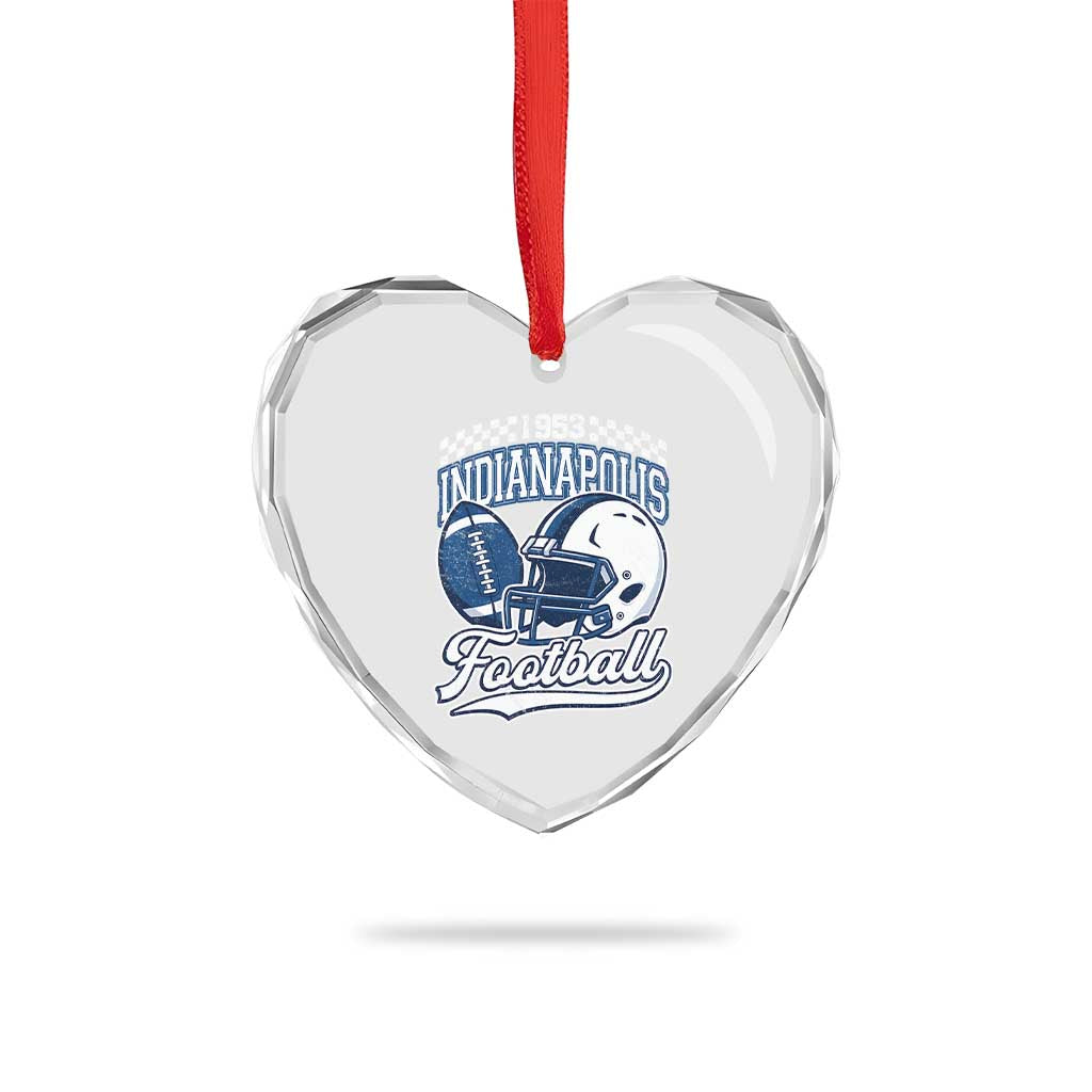 Vintage Indy Sport Fans IFC Retro 1953 Throwback Heart Crystal Glass Ornament TS02 Print Your Wear