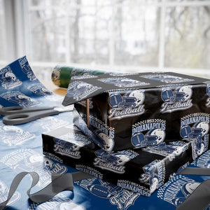 Vintage Indy Sport Fans IFC Retro 1953 Throwback Wrapping Paper Roll TS02 Black Print Your Wear