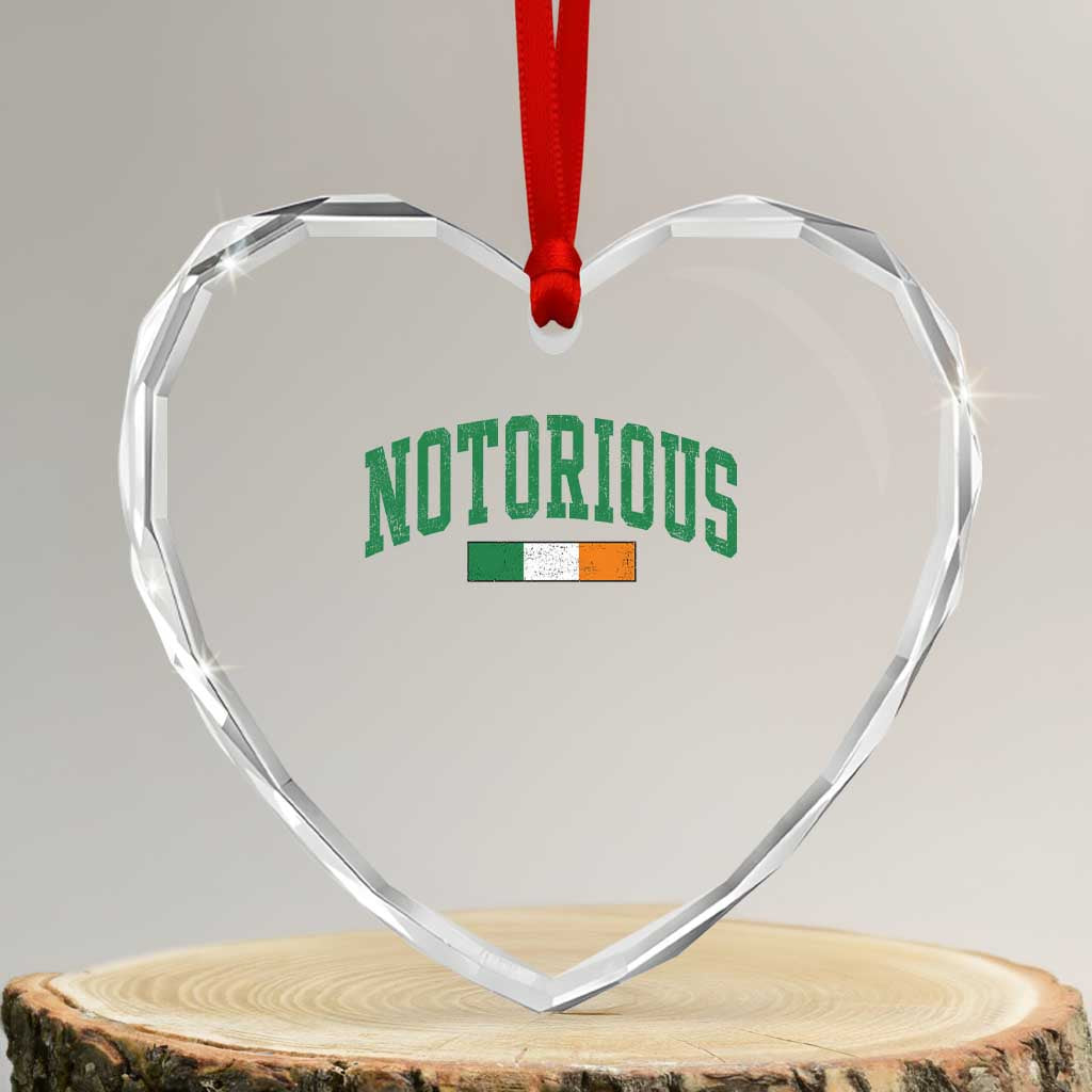Vintage Irish Flag Notorious Heart Crystal Glass Ornament Boxing Fans TS10 Transparent Glass 3'' Heart Print Your Wear
