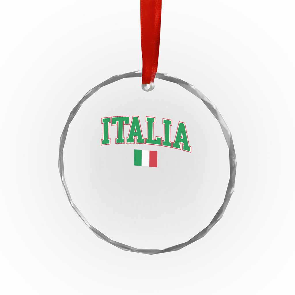 Vintage Italia Crystal Glass Ornament Print Retro Varsity Italian Apparel TS10 Print Your Wear
