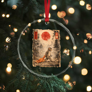 Vintage Japanese Baby Monkey Punch Crystal Glass Ornament Kawaii Macaque Ukiyo-e Art Funny TS10 Print Your Wear