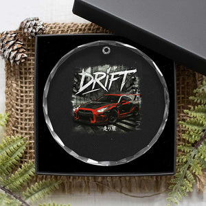 Vintage Japanese Drift Race Car Crystal Glass Ornament Retro Vintage JDM Tokyo Japan Drifting TS10 Print Your Wear