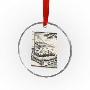 Vintage Japanese Ukiyoe Siberian Husky Crystal Glass Ornament Cute Sleeping Animal Gift TS12 Print Your Wear