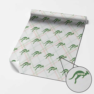 Vintage Kangaroo Australia Wrapping Paper Roll Patriotic Country Pride Graphic Aussie Roo Kangaroo