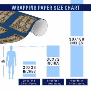Vintage Marcus Garvey Wrapping Paper Roll Up You Mighty Race Quote TS12 Print Your Wear