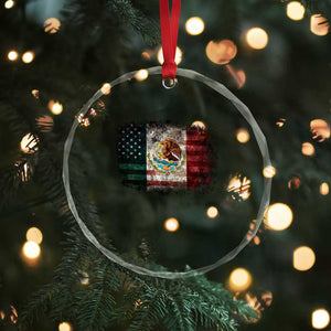 Vintage Mexican Flag Crystal Glass Ornament Eagle Mexico Heritage Mexican Roots TS10 Print Your Wear