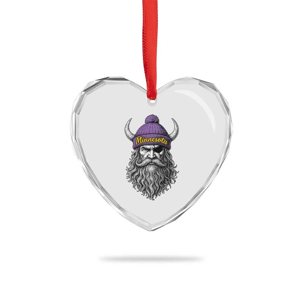 Vintage VF Heart Crystal Glass Ornament Retro Football Sports Fan MFV TS10 Print Your Wear