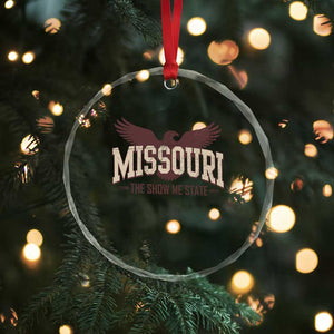 Vintage Missouri Eagle Crystal Glass Ornament Missouri The Show Me State Retro Distressed TS12 Print Your Wear