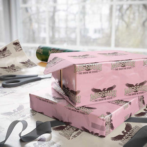 Vintage Missouri Eagle Wrapping Paper Roll Missouri The Show Me State Retro Distressed TS12 Light Pink Print Your Wear