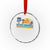 Vintage Nassau Crystal Glass Ornament Bahamas Vacation Beach Summer Retro Sunset TS10 Transparent Glass 3'' Circle Print Your Wear