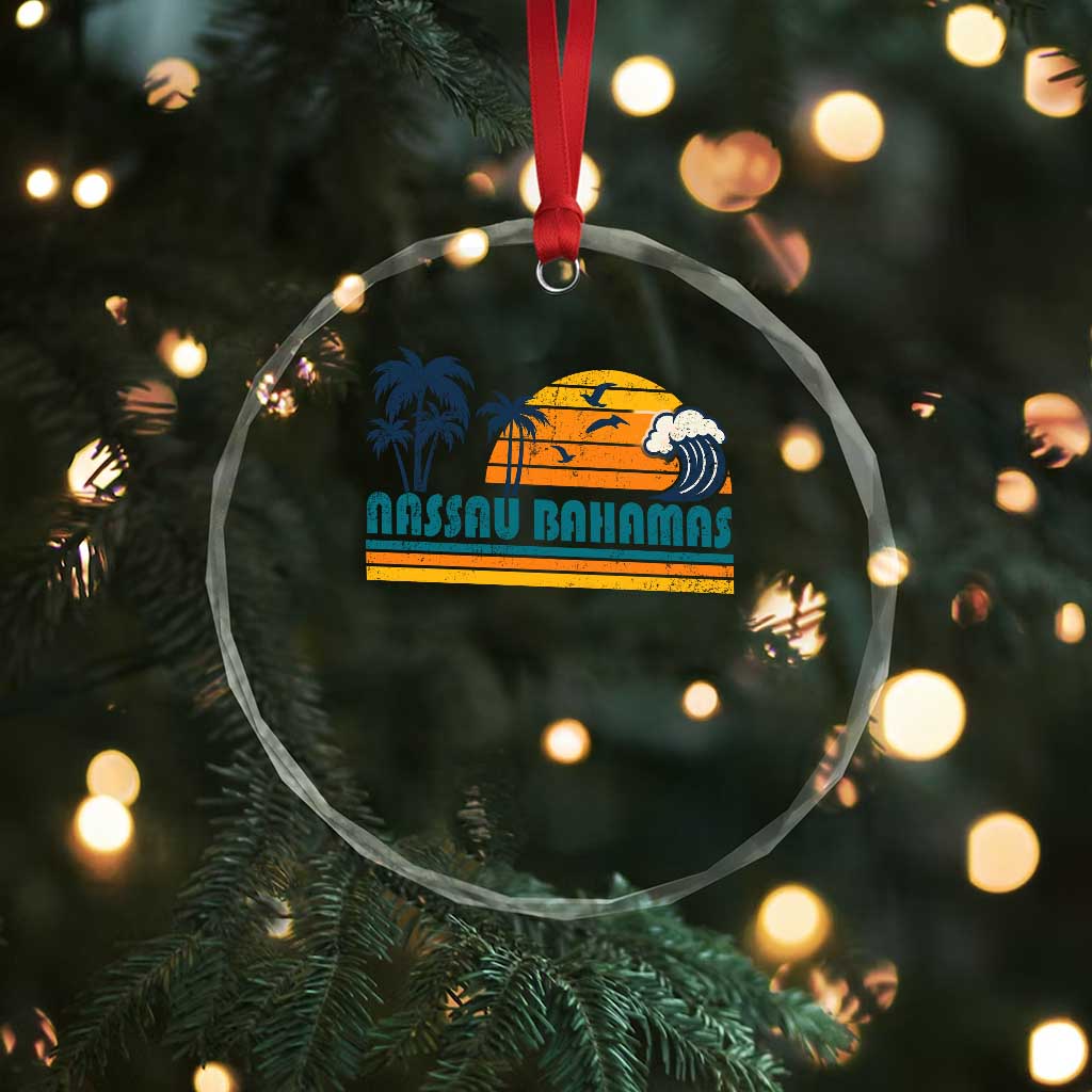 Vintage Nassau Crystal Glass Ornament Bahamas Vacation Beach Summer Retro Sunset TS10 Print Your Wear