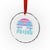 Vintage Nassau Crystal Glass Ornament Tropical Island Palm Trees Beach Bahamas Vacation TS10 Transparent Glass 3'' Circle Print Your Wear