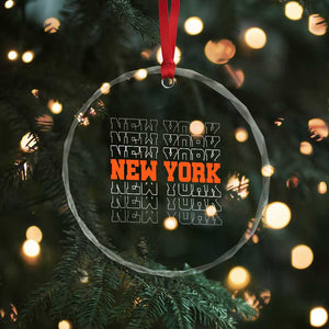 Vintage New York Crystal Glass Ornament Name Retro Design TS10 Print Your Wear