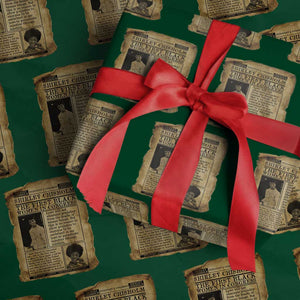 Vintage Newspaper Shirley Chisholm Wrapping Paper Roll First Black Woman In Congress TS12 Green Print Your Wear