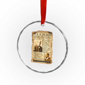 Vintage Newspaper W E B Du Bois Crystal Glass Ornament African American Scholar TS12 Print Your Wear
