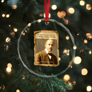 Vintage Newspaper W E B Du Bois Crystal Glass Ornament Civil Rights Pioneer TS12 Print Your Wear