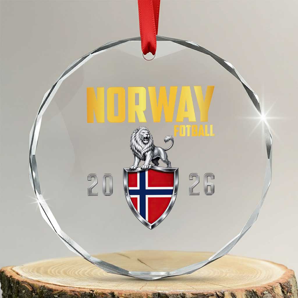 Vintage Norway Fotball Norwegian Supporter Gift Crystal Glass Ornament TS12 Transparent Glass 3'' Circle Print Your Wear