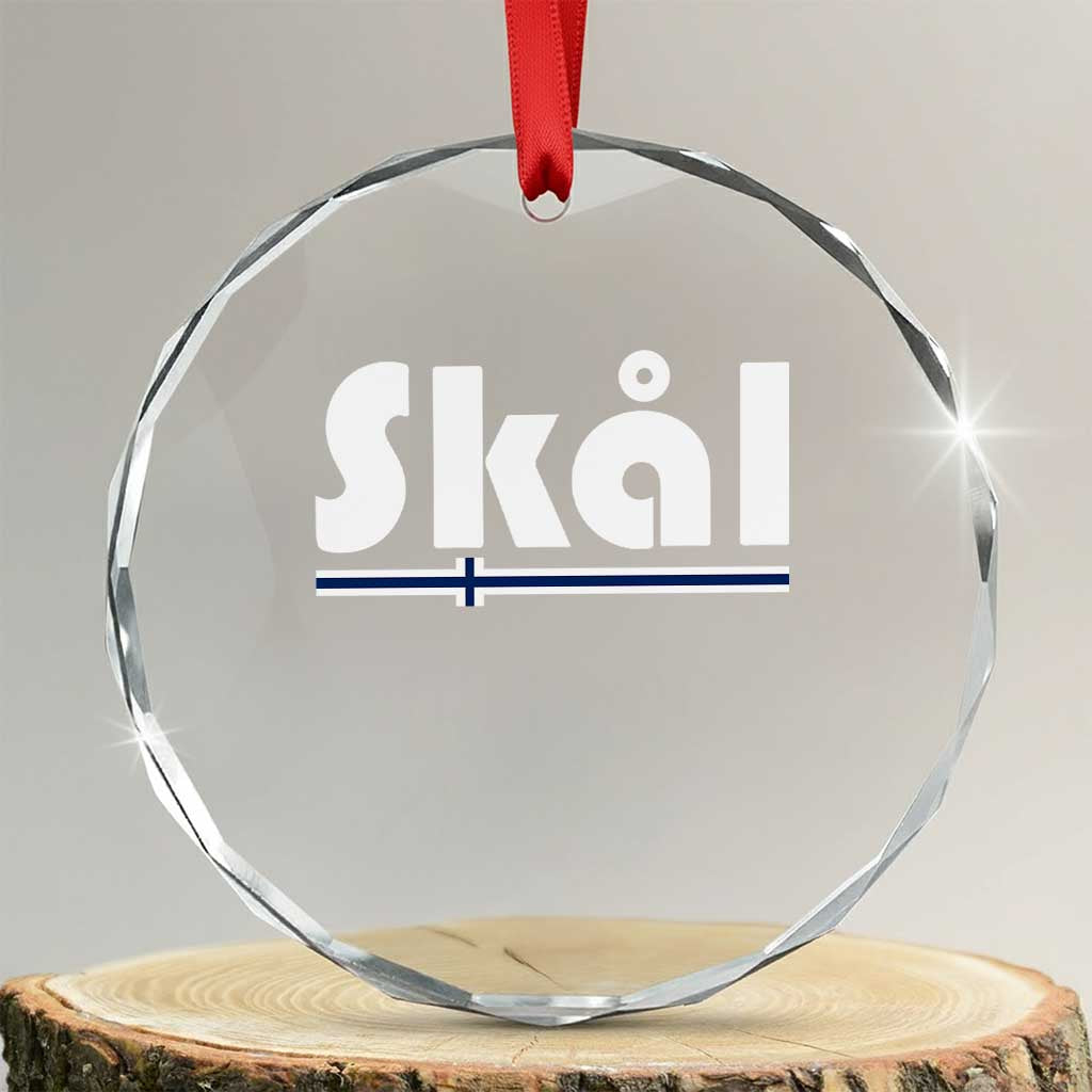 Vintage Norway Norge Skål Flag Graphic Crystal Glass Ornament Proud Norwegian Fan TS12 Transparent Glass 3'' Circle Print Your Wear