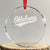 Vintage Oklahoma Throwback Distressed Crystal Glass Ornament Retro Classic OK State Pride - Print Your Wear