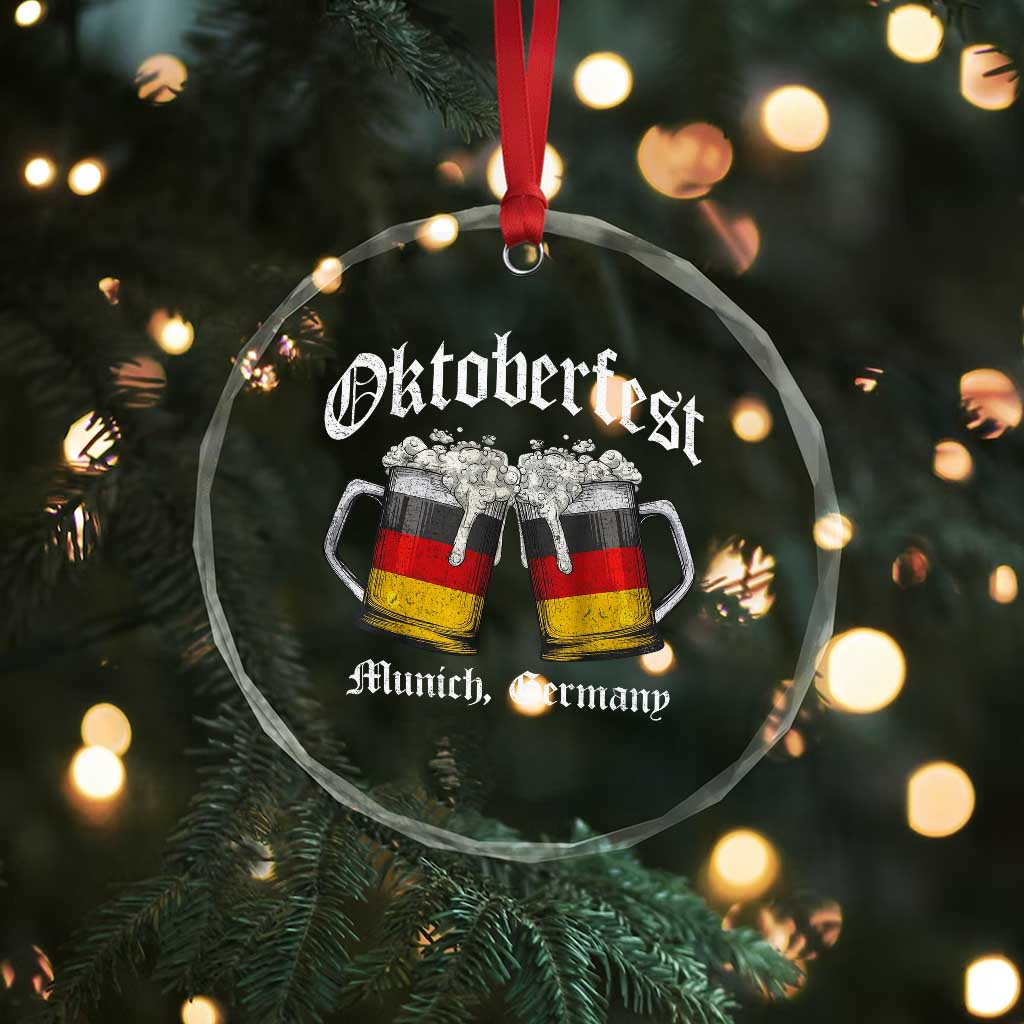 Vintage Oktoberfest Munich Crystal Glass Ornament Prost Beer Germany Flag Drinking TS10 Print Your Wear