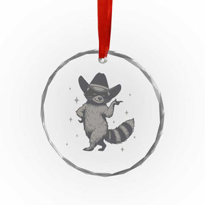 Vintage Raccoon Cowboy Crystal Glass Ornament Cowgirl Trash Panda Western Country TS10 Print Your Wear