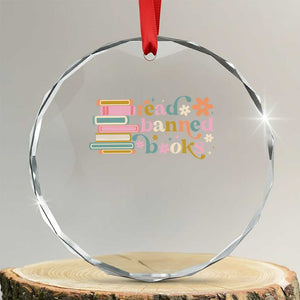 Vintage Read Banned Books Crystal Glass Ornament TS10 Transparent Glass 3'' Circle Print Your Wear