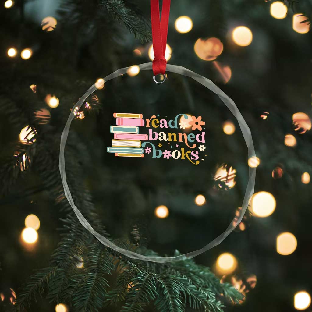 Vintage Read Banned Books Crystal Glass Ornament TS10 Print Your Wear