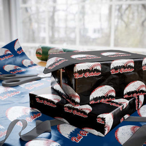 Vintage Red October Wrapping Paper Roll Philadelphia Skyline Retro Philly Cityscape TS10 Black Print Your Wear