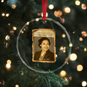 Vintage Rosa Parks Crystal Glass Ornament First Lady Of Civil Rights TS12 Print Your Wear