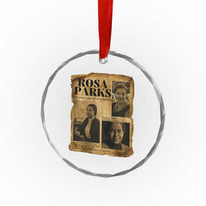 Vintage Rosa Parks Crystal Glass Ornament Women Empowerment Inspirational Quote TS12 Print Your Wear