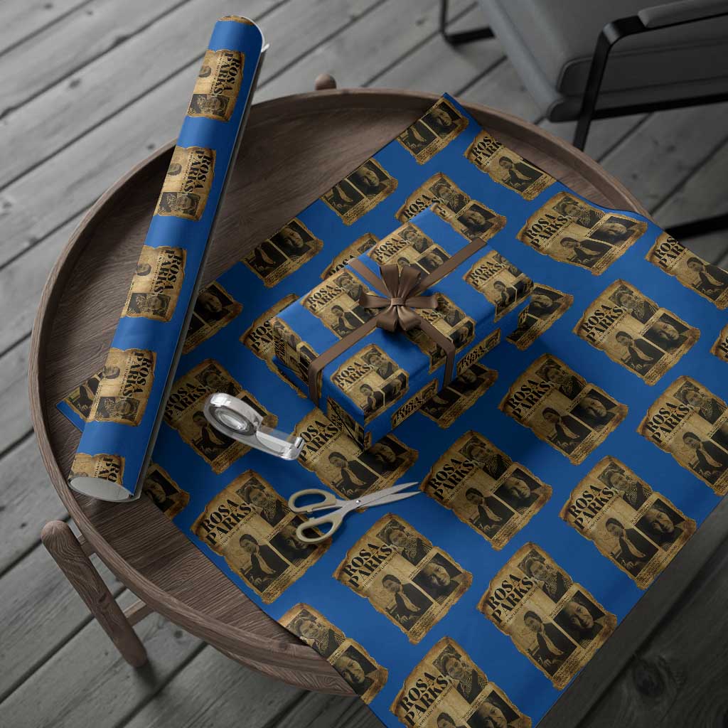 Vintage Rosa Parks Wrapping Paper Roll Women Empowerment Inspirational Quote TS12 Blue Print Your Wear