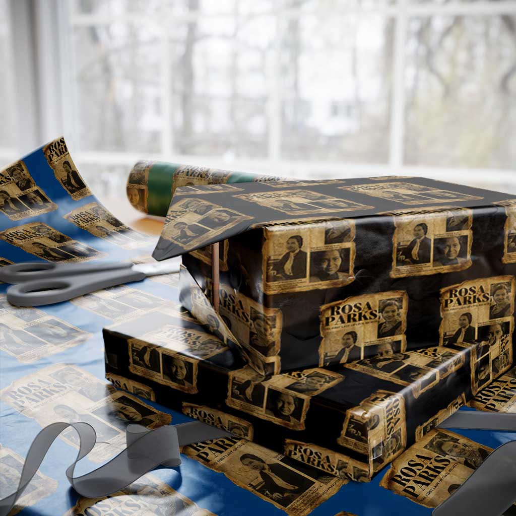 Vintage Rosa Parks Wrapping Paper Roll Women Empowerment Inspirational Quote TS12 Black Print Your Wear