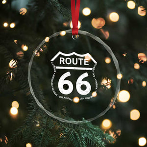 Vintage Route Highway 66 Road Trip Crystal Glass Ornament Mother Road All States TS12 Print Your Wear