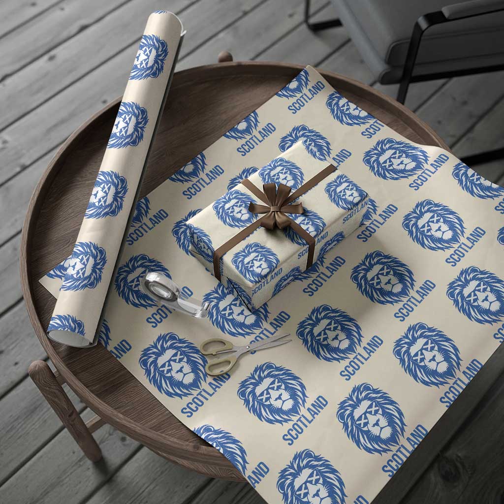 Vintage Scotland Lion Wrapping Paper Roll Retro SCOT Fan Scottish Flag